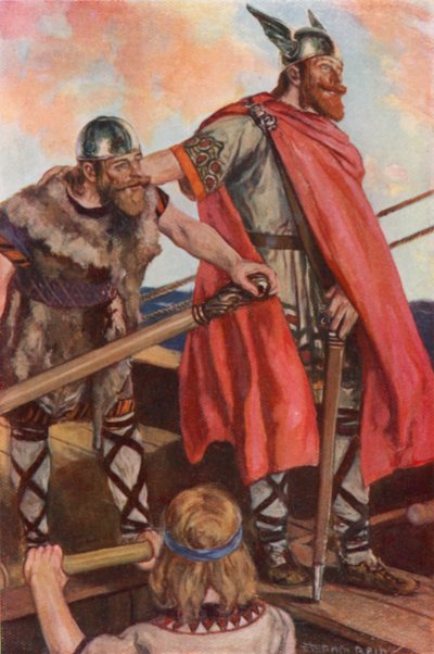 Erik the Red Sets Sail for Greenland by Stephen Reid